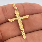Dije Cruz Cristo 1.45gr / 4.3cm / Oro Amarillo 18K %