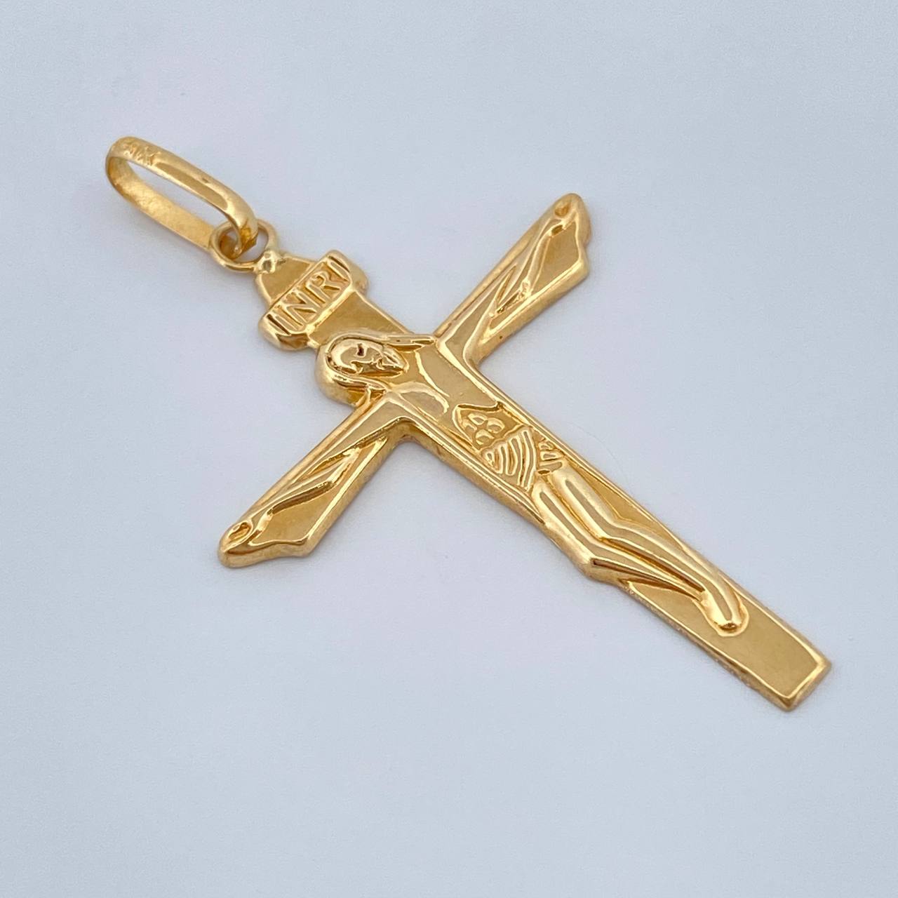 Dije Cruz Cristo 1.4gr / 4.3cm / Oro Amarillo 18K %