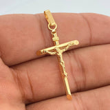 Dije Cruz Cristo 1.35gr / 4.1cm / Oro Amarillo 18K +