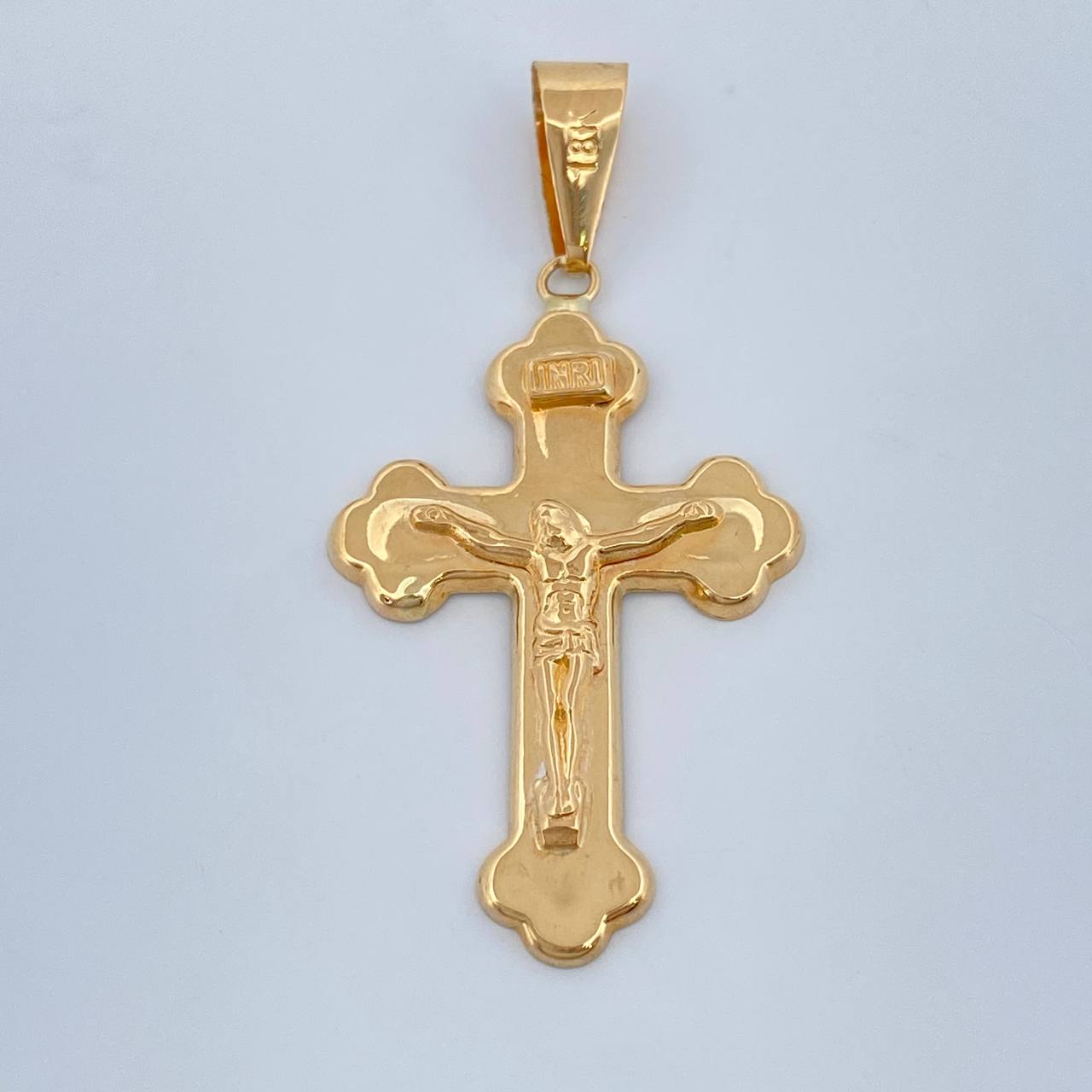 Dije Cruz Cristo 1.9gr / 4cm / Oro Amarillo 18K +