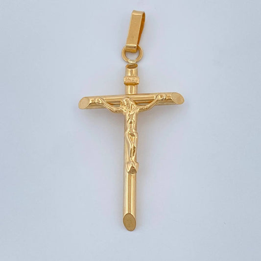 Dije Cruz Cristo 1.35gr / 4.1cm / Oro Amarillo 18K +