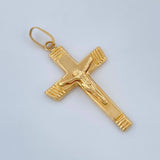 Dije Cruz Cristo 1.5gr / 4cm / Oro Amarillo 18K +