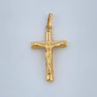 Dije Cruz Cristo 0.85gr / 3cm / Oro Amarillo 18 +