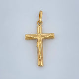 Dije Cruz Cristo 0.85gr / 3cm / Oro Amarillo 18 +