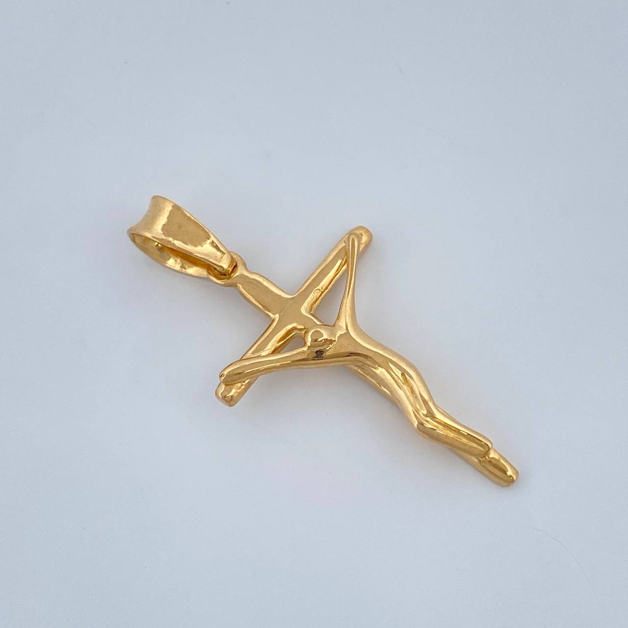 Dije Cruz Cristo 1.25gr / 2.8cm / Oro Amarillo 18K +