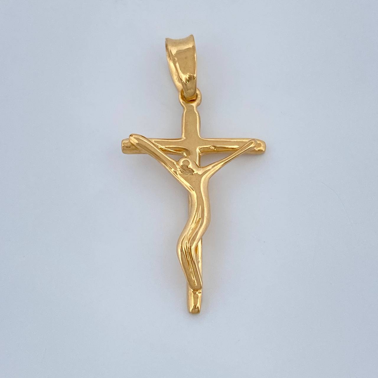 Dije Cruz Cristo 1.25gr / 2.8cm / Oro Amarillo 18K +