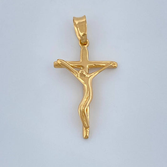 Dije Cruz Cristo 1.25gr / 2.8cm / Oro Amarillo 18K +