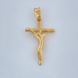Dije Cruz Cristo 1.25gr / 2.8cm / Oro Amarillo 18K +
