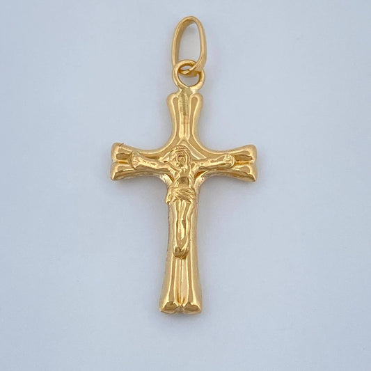 Dije Cruz Cristo 0.5gr / 2.4cm / Oro Amarillo 18K +