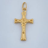 Dije Cruz Cristo 0.5gr / 2.4cm / Oro Amarillo 18K +