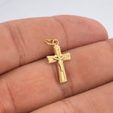 Dije Cruz Cristo 0.5gr / 2cm / Oro Amarillo 18K +