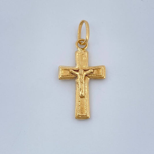 Dije Cruz Cristo 0.5gr / 2cm / Oro Amarillo 18K +