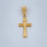 Dije Cruz Cristo 0.6gr / 2.5cm / Oro Amarillo 18K +