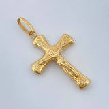 Dije Cruz Cristo 1.4gr / 3.5cm / Oro Amarillo 18K +