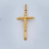 Dije Cruz Cristo 2.1gr / 4.8cm / Oro Amarillo 18K +