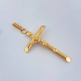 Dije Cruz Cristo 2.1gr / 4.8cm / Oro Amarillo 18K +
