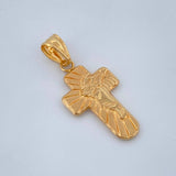 Dije Cruz Rostro Cristo 0.85gr / 2.7cm / Oro Amarillo 18K +
