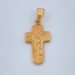 Dije Cruz Rostro Cristo 0.9gr / 2.7cm / Oro Amarillo 18K +
