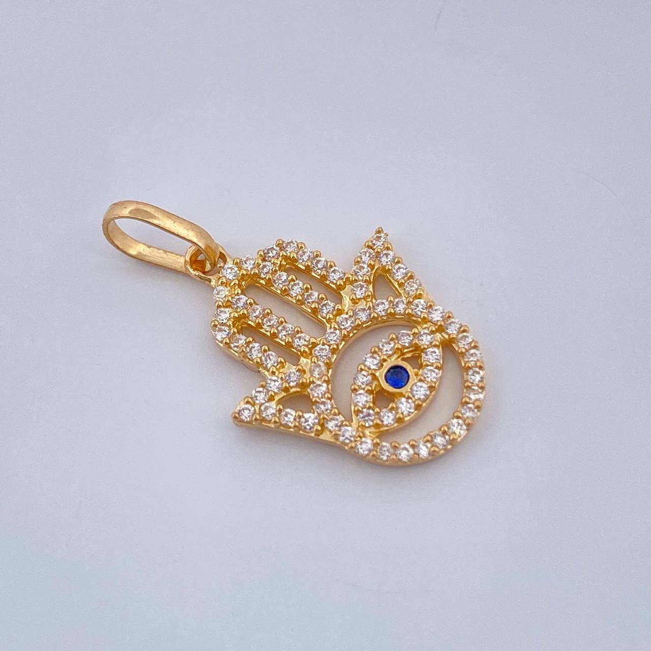 Dije Mano Hamsa 1.35gr / 2.2cm-Oro Amarillo 18K %