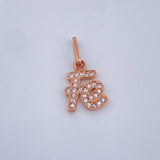 Dije Fe 0.85gr / 1.9cm-Oro Rosa 18K %