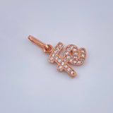 Dije Fe 0.85gr / 1.9cm-Oro Rosa 18K %
