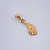 Dije Ala 0.45gr / 1.9cm-Oro Amarillo 18K %