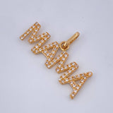 Dije Mamá 2.3gr / 1.6cm-Oro Amarillo 18K +