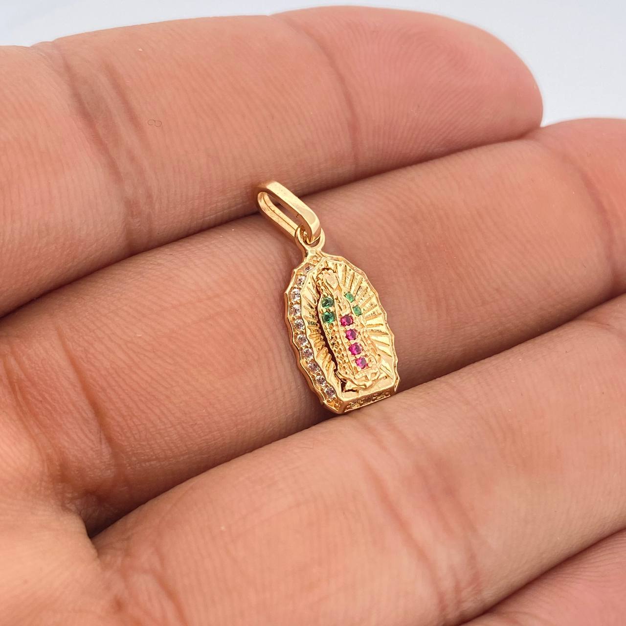 Dije Virgen De Guadalupe 1.2gr / 2.1cm-Oro Amarillo 18K +
