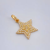 Dije Estrella 1.2gr / 2cm-Oro Amarillo 18K +
