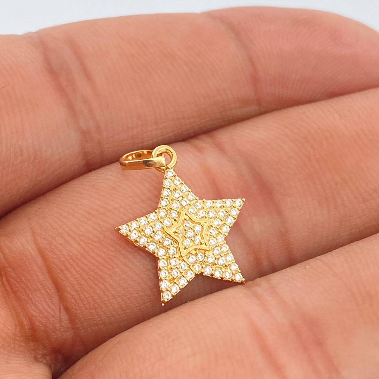 Dije Estrella 1.2gr / 2cm-Oro Amarillo 18K +
