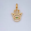 Dije Mano Hamsa 1.25gr / 2.2cm-Oro Amarillo 18K %
