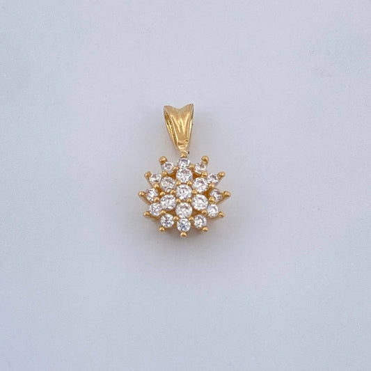 Dije Flor De Loto 1.1gr / 1.4cm-Oro Amarillo 18K +