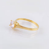 Anillo Solitario 1.65gr / T6 / Oro Amarillo 18K *