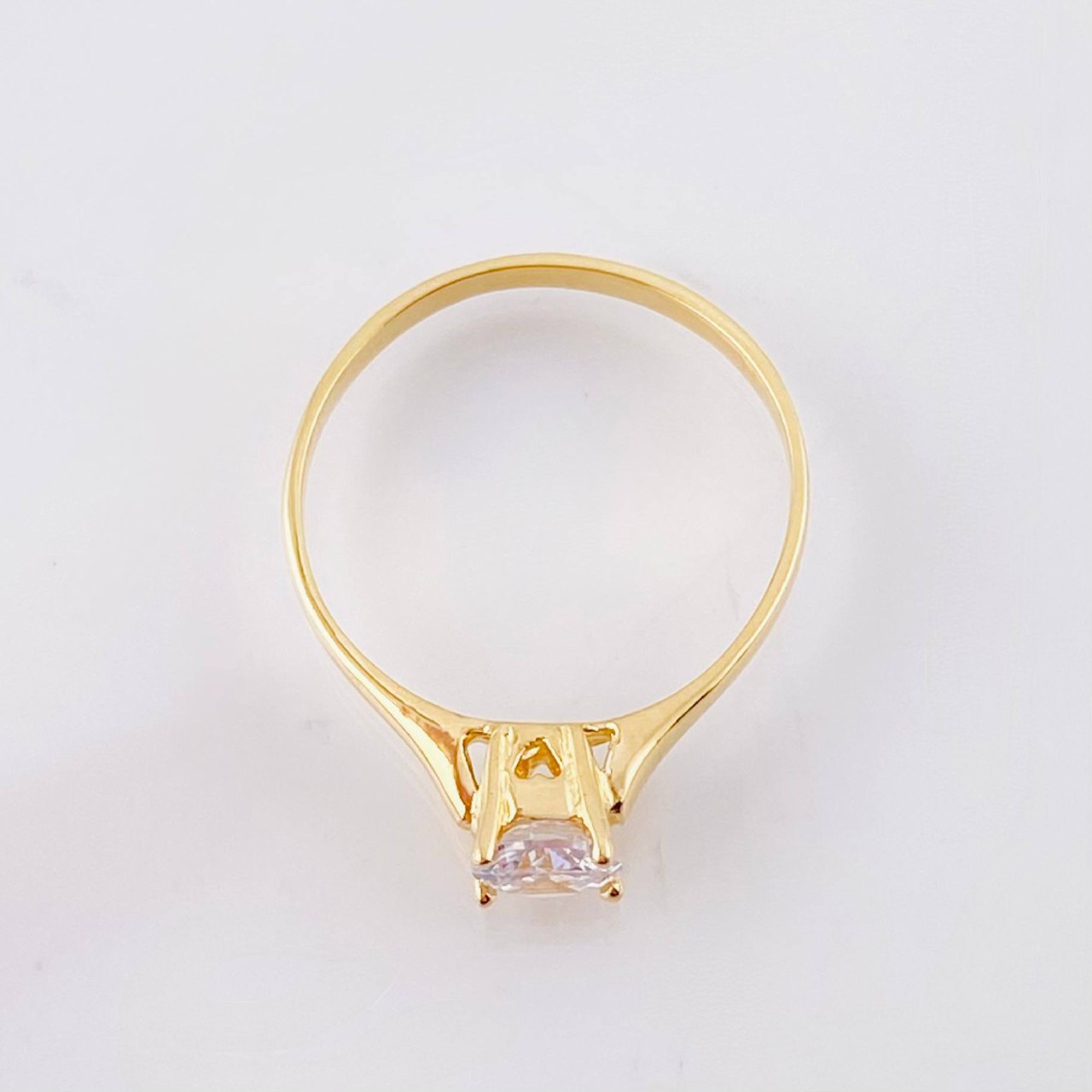 Anillo Solitario 1.65gr / T6 / Oro Amarillo 18K *