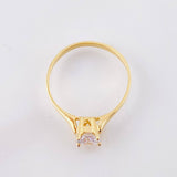 Anillo Solitario 1.65gr / T6 / Oro Amarillo 18K *