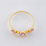 Anillo Cristal de Luna 1.65gr / T7 3/4 / Oro Amarillo 18K *