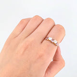 Anillo Cristal de Luna 1.65gr / T7 3/4 / Oro Amarillo 18K *