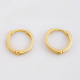 Candongas Lisas 0.75gr / 1.1cm / Oro Amarillo 18K