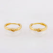 Candongas Lisas 0.75gr / 1.1cm / Oro Amarillo 18K
