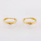 Candongas Lisas 0.75gr / 1.1cm / Oro Amarillo 18K