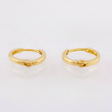 Candongas Lisas 0.8gr / 1.1cm / Oro Amarillo 18K ©