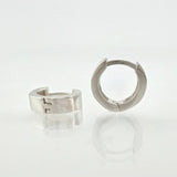 Candongas Linea Gruesa 2.2gr / 1cm / Oro Blanco 18K *