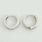 Candongas Linea Gruesa 2.2gr / 1cm / Oro Blanco 18K *