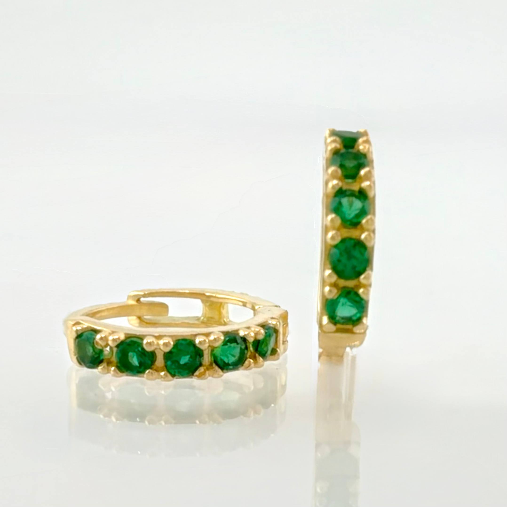 Candongas Linea Tupida 1.45gr / 1.1cm / Oro Amarillo 18K *