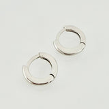 Candongas Aro Grueso 1.55gr / 1.1cm / Oro Blanco 18K