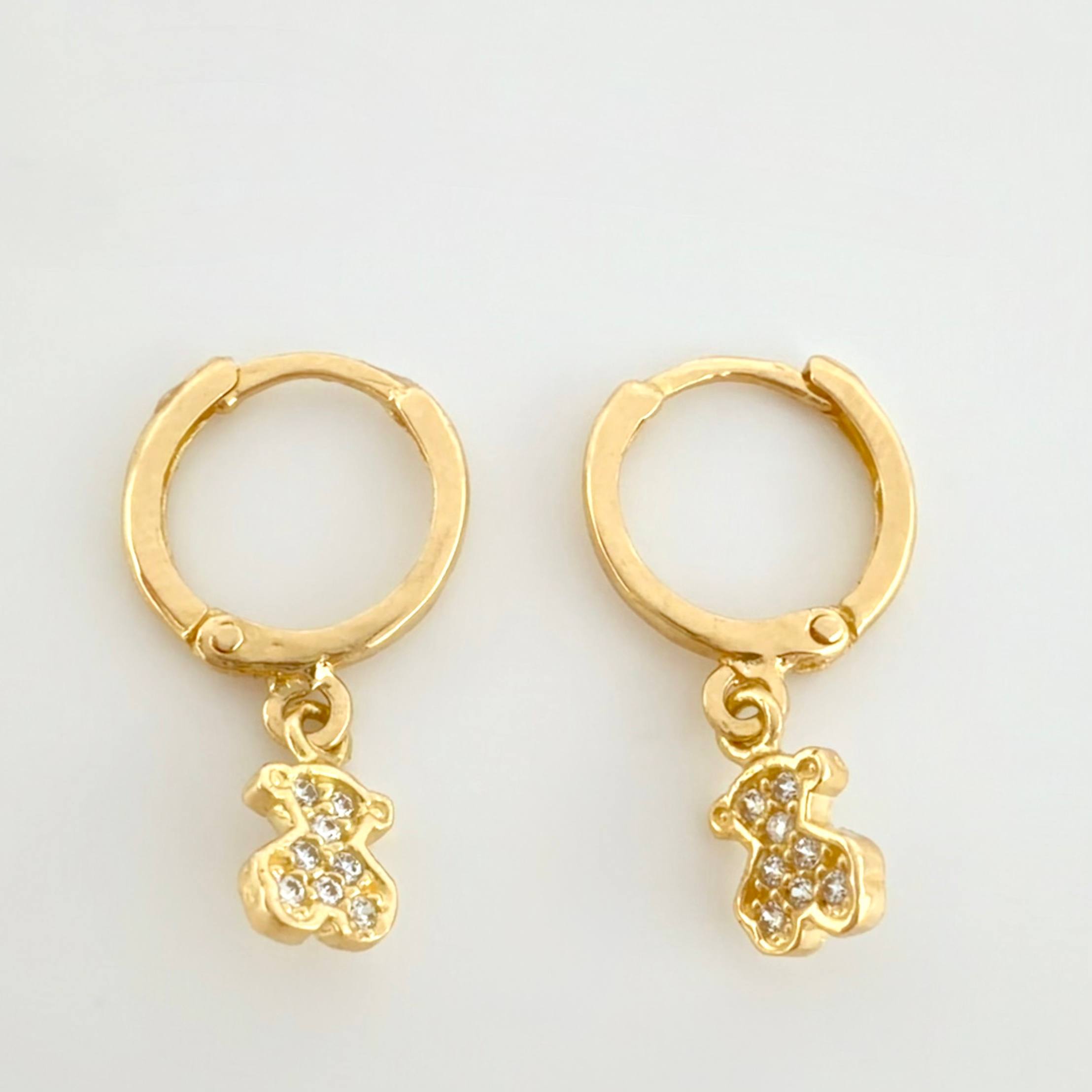 Candongas Oso TS Colgante 1.5gr / 1.9cm / Oro Amarillo 18K ©