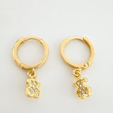 Candongas Oso TS Colgante 1.5gr / 1.9cm / Oro Amarillo 18K ©