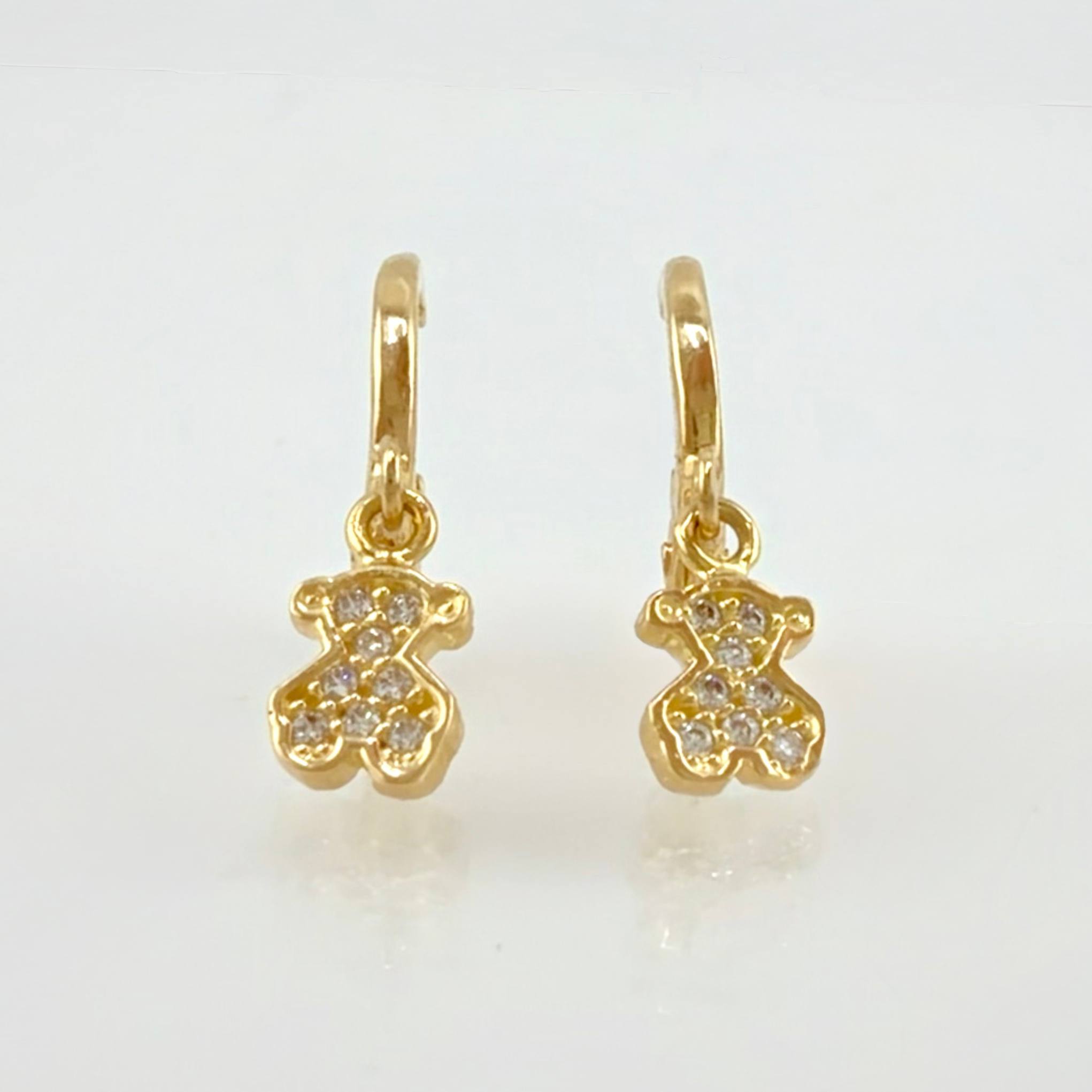 Candongas Oso TS Colgante 1.5gr / 1.9cm / Oro Amarillo 18K ©