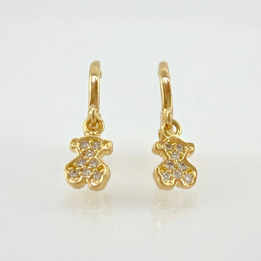 Candongas Oso TS Colgante 1.5gr / 1.9cm / Oro Amarillo 18K ©