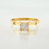 Anillo Solitaro Alza Victoriana 2.65gr / T7 1/2 / Oro Amarillo 18K ©